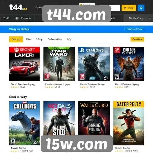 Análise das ofertas de jogos no site t44.com