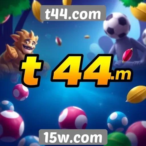 A variedade de jogos disponíveis no t44.com